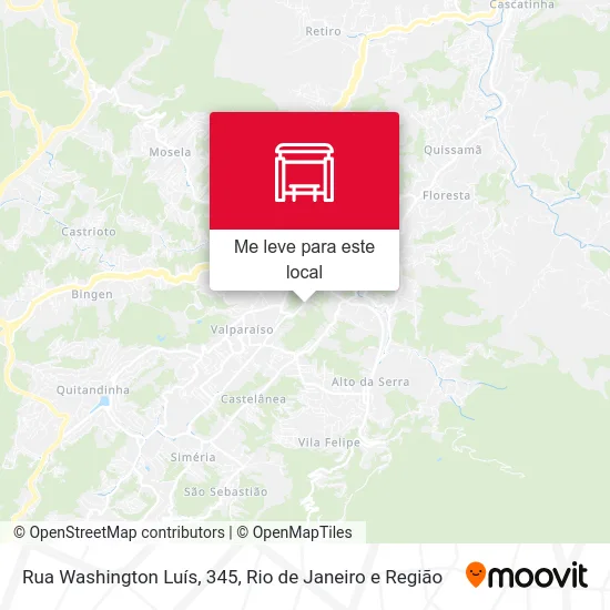 Rua Washington Luís, 345 mapa