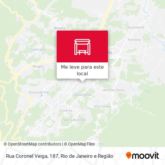 Rua Coronel Veiga, 187 mapa