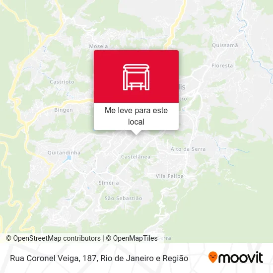 Rua Coronel Veiga, 187 mapa