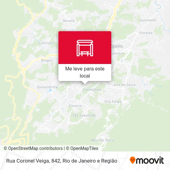 Rua Coronel Veiga, 842 mapa