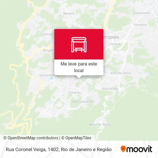 Rua Coronel Veiga, 1402 mapa