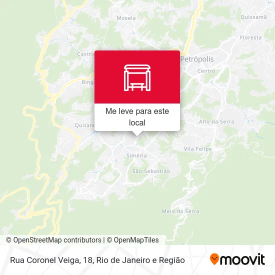 Rua Coronel Veiga, 18 mapa