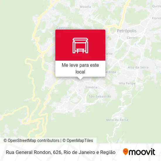 Rua General Rondon, 626 mapa