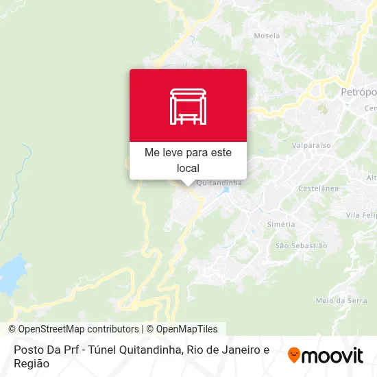 Posto Da Prf - Túnel Quitandinha mapa