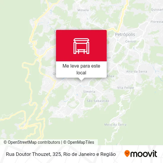 Rua Doutor Thouzet, 325 mapa