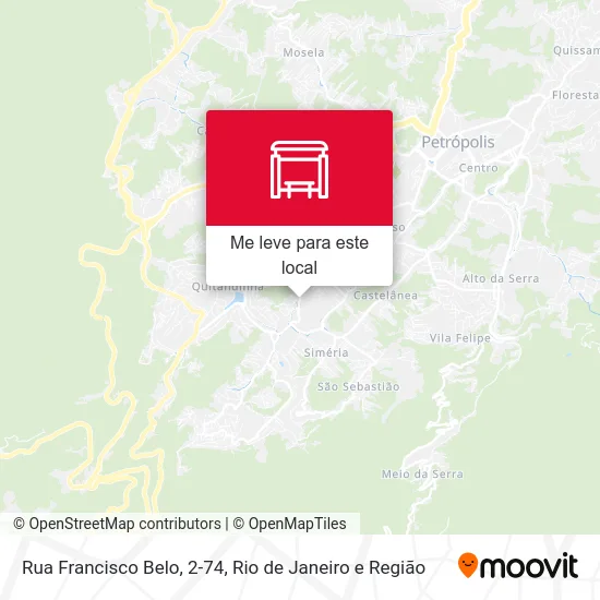 Rua Francisco Belo, 2-74 mapa