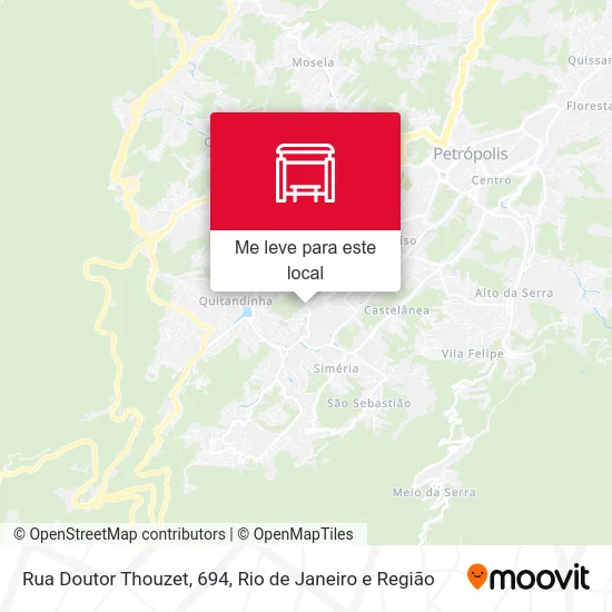 Rua Doutor Thouzet, 694 mapa