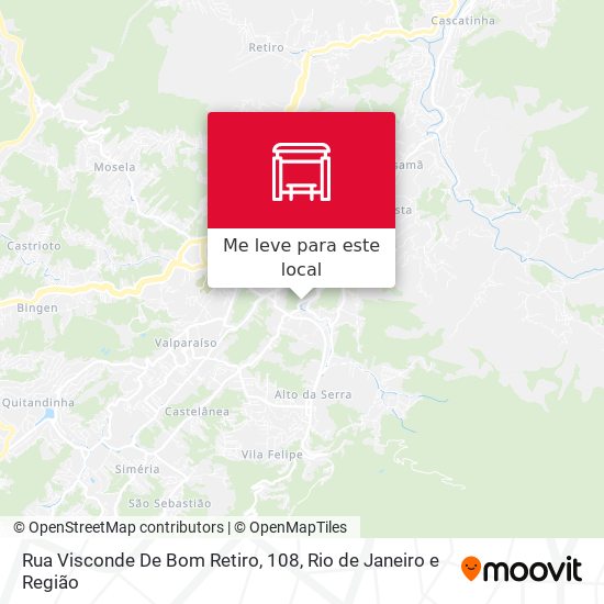 Rua Visconde De Bom Retiro, 108 mapa
