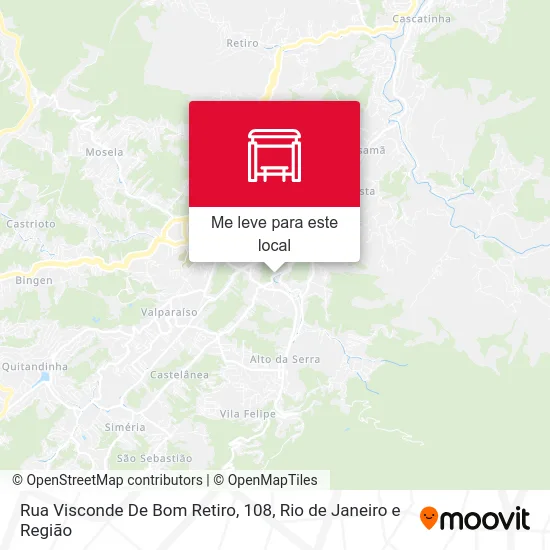 Rua Visconde De Bom Retiro, 108 mapa