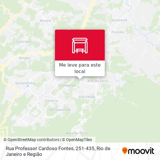 Rua Professor Cardoso Fontes, 251-435 mapa