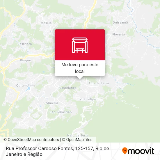 Rua Professor Cardoso Fontes, 125-157 mapa