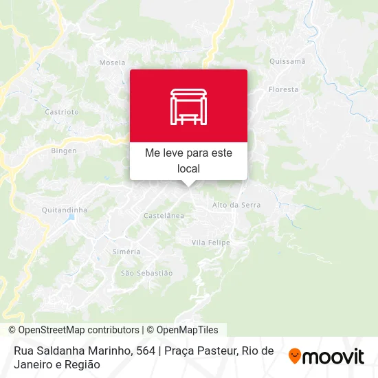 Rua Saldanha Marinho, 564 | Praça Pasteur mapa