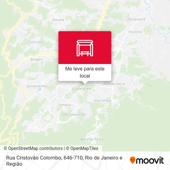 Rua Cristovão Colombo, 646-710 mapa