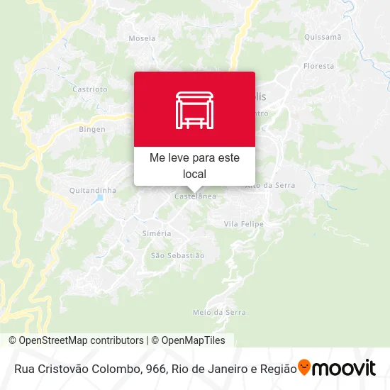 Rua Cristovão Colombo, 966 mapa