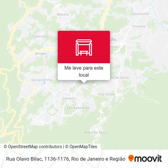 Rua Olavo Bilac, 1136-1176 mapa