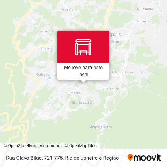 Rua Olavo Bilac, 721-775 mapa