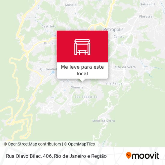 Rua Olavo Bilac, 406 mapa