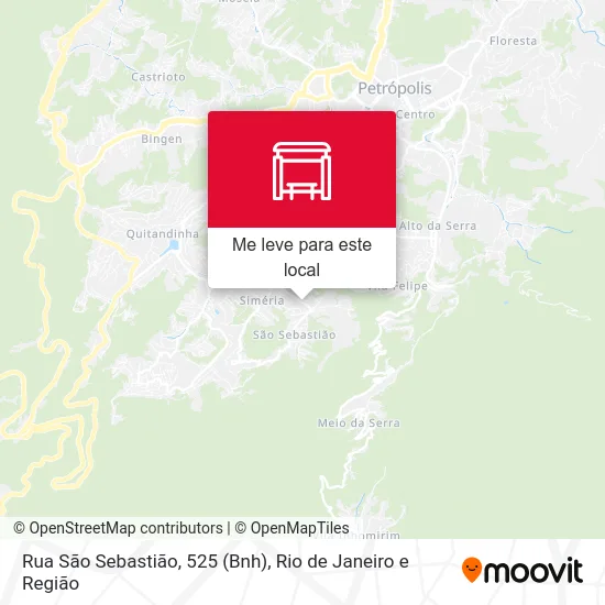 Rua São Sebastião, 525 (Bnh) mapa