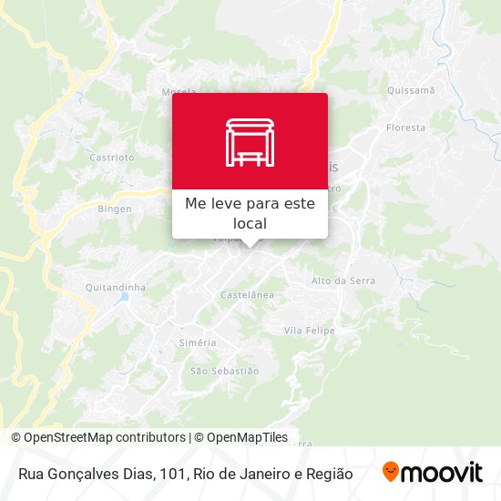 Rua Gonçalves Dias, 101 mapa