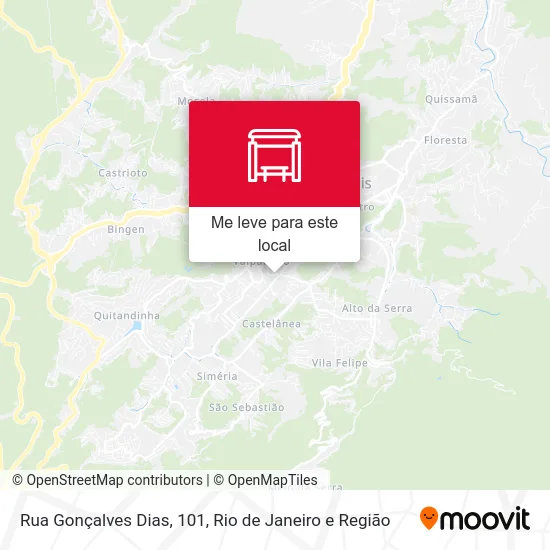 Rua Gonçalves Dias, 101 mapa