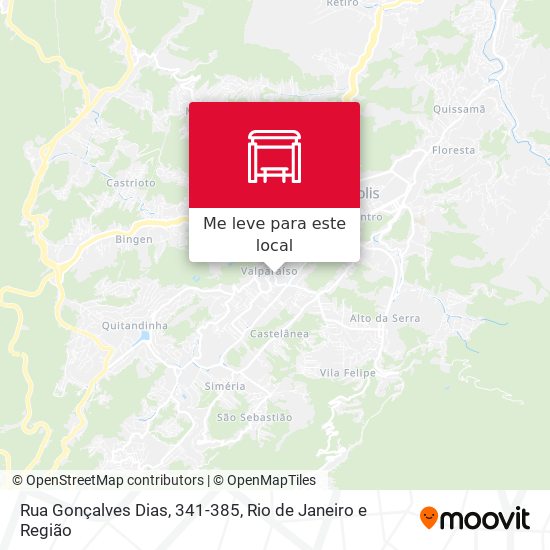 Rua Gonçalves Dias, 341-385 mapa