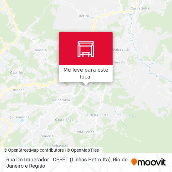 Rua Do Imperador | CEFET  (Linhas Petro Ita) mapa