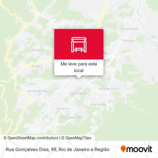 Rua Gonçalves Dias, 99 mapa