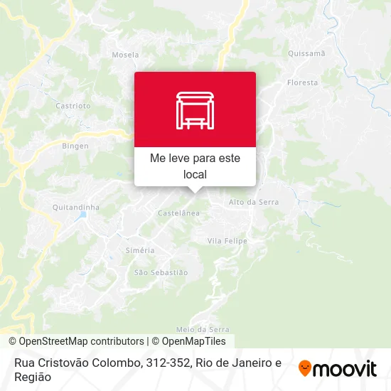 Rua Cristovão Colombo, 312-352 mapa