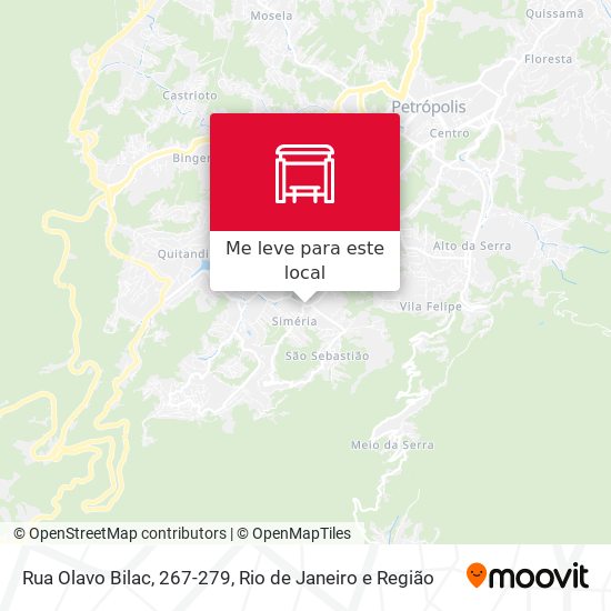 Rua Olavo Bilac, 267-279 mapa