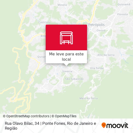 Rua Olavo Bilac, 34 | Ponte Fones mapa