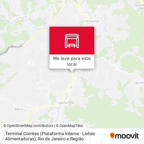 Terminal Corrêas (Plataforma Interna - Linhas Alimentadoras) mapa