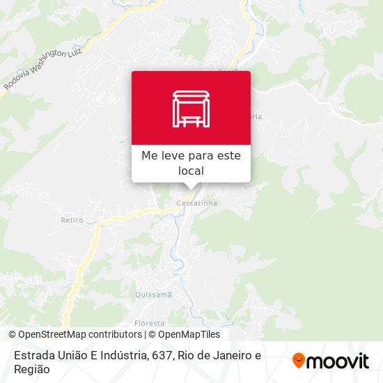 Estrada União E Indústria, 637 mapa