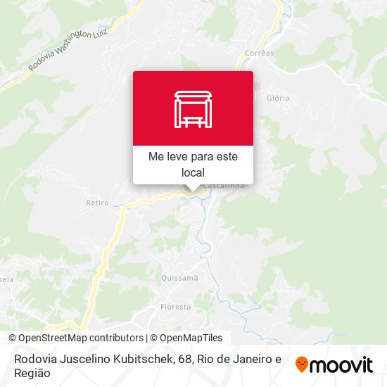 Rodovia Juscelino Kubitschek, 68 mapa