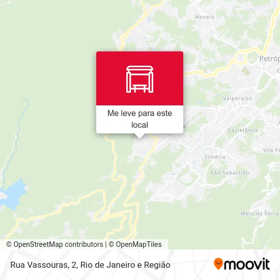 Rua Vassouras, 2 mapa