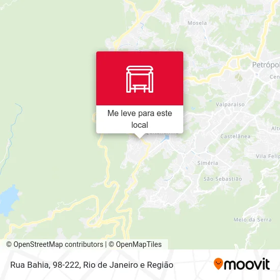 Rua Bahia, 98-222 mapa