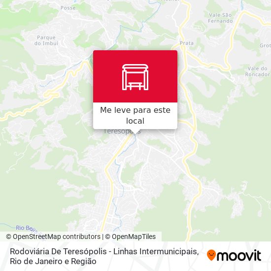 Rodoviária De Teresópolis - Linhas Intermunicipais mapa