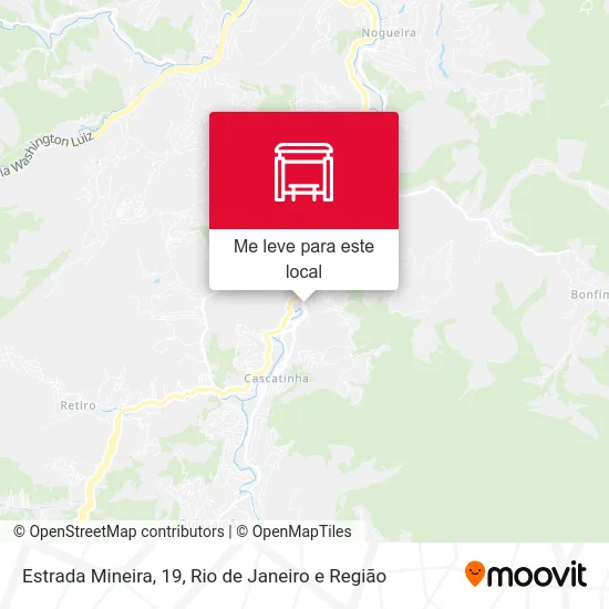 Estrada Mineira, 19 mapa