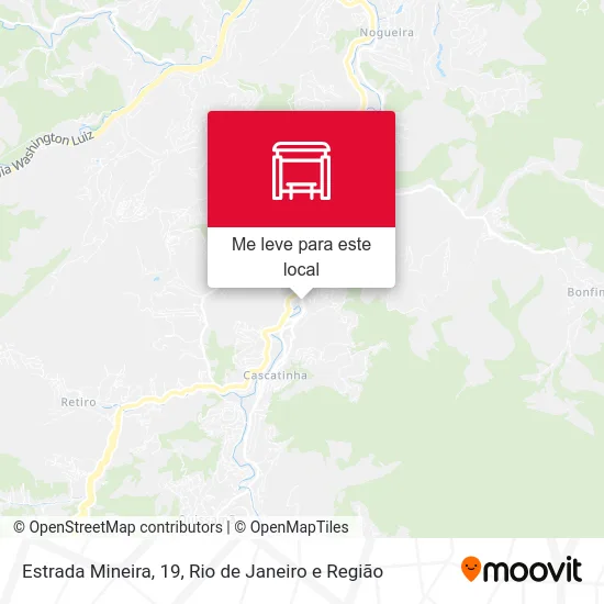 Estrada Mineira, 19 mapa