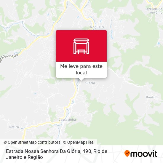 Estrada Nossa Senhora Da Glória, 490 mapa