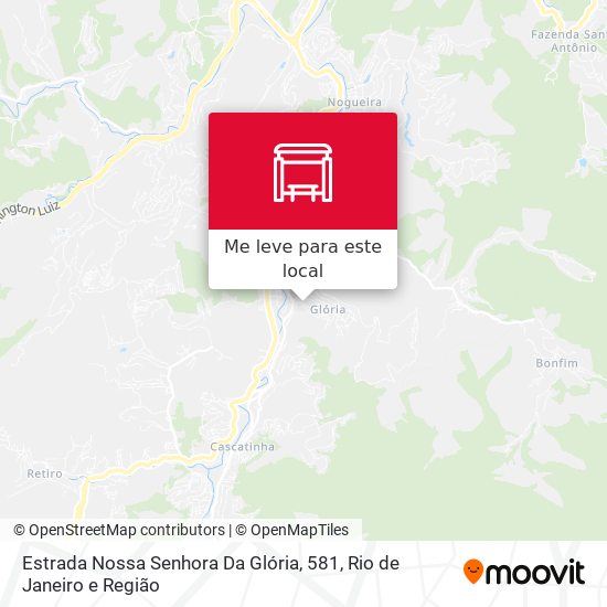 Estrada Nossa Senhora Da Glória, 581 mapa