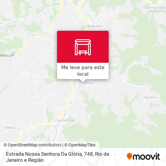 Estrada Nossa Senhora Da Glória, 748 mapa