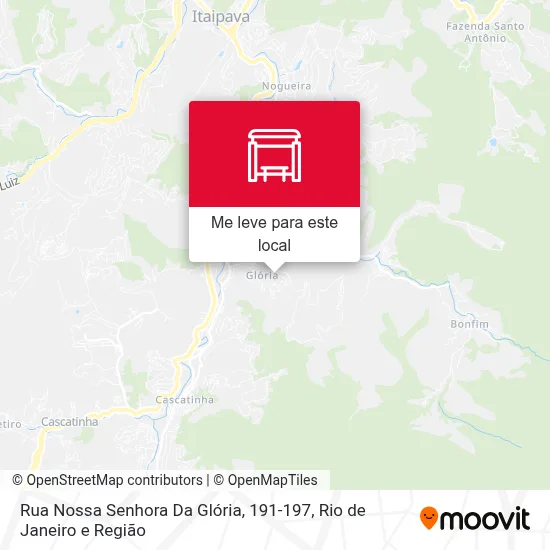 Rua Nossa Senhora Da Glória, 191-197 mapa