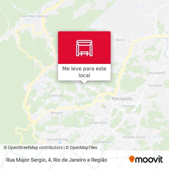 Rua Major Sergio, 4 mapa