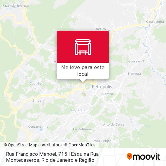 Rua Francisco Manoel, 715 | Esquina Rua Montecaseros mapa