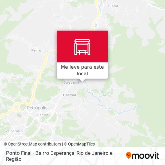 Ponto Final - Bairro Esperança mapa