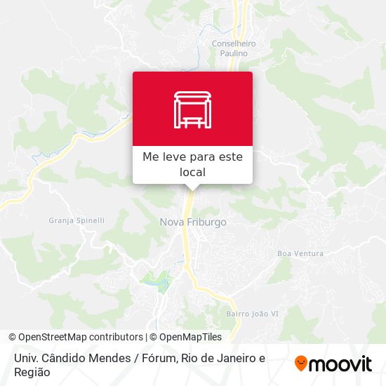 Univ. Cândido Mendes / Fórum mapa