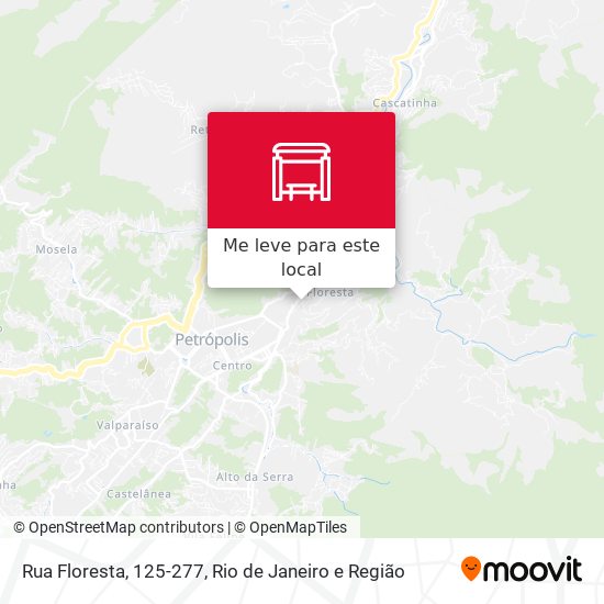 Rua Floresta, 125-277 mapa