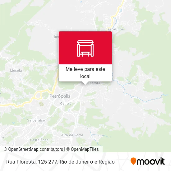 Rua Floresta, 125-277 mapa