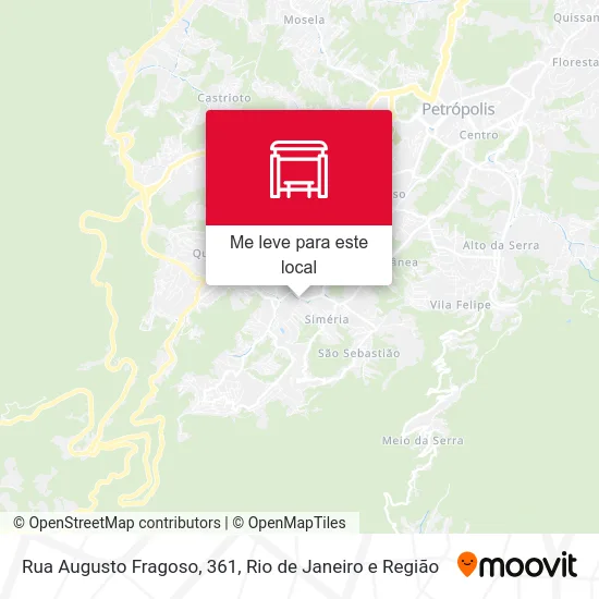 Rua Augusto Fragoso, 361 mapa