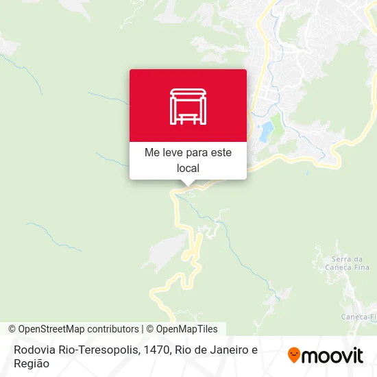 Rodovia Rio-Teresopolis, 1470 mapa